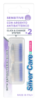 Silver Care Pharma Sensitive, nadomestni nastavki za zobne ščetke,  2 kosa 