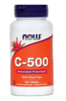 NOW Vitamin C 500 mg, 100 tablet