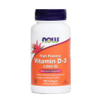 NOW Vitamin D-3 25 µ oz. 1000 i.e., 180 mehkih kapsul