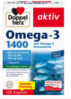 Doppelherz Aktiv Olje morskih rib omega-3 1,400 mg, 120 kapsul