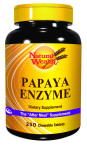 Natural Wealth Papaja encim, 250 žvečljivih tablet