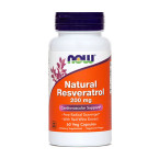 NOW Resveratrol 200 mg, 60 kapsul