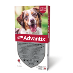 Advantix kožne kapljice raztopina za pse do 25 kg, 4 x 2,5 ml 
