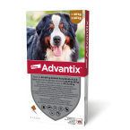 Advantix kožne kapljice raztopina za pse nad 40 kg, 4 x 6,0 ml 