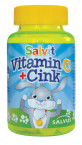 Salvit Vitamin C + cink, 60 žele bonbonov