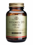 Solgar Vitamin D3 10 µg, 100 kapsul