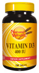 Natural Wealth Vitamin D3 10 µg, 100 tablet