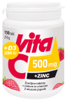 Vita C 500 mg + cink + D3 2.000 I.E., 150 žvečljivih tablet