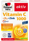 Doppelherz Aktiv Vitamin C 1000 + Vitamin D3 + Cink, 30 tablet
