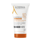 A-Derma Exomega Control emolientna krema za zaščito pred soncem – ZF 50+, 150 ml