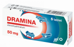 Dramina 50 mg, 5 tablet