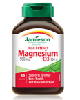 Jamieson Magnezij 500 mg + Vitamin D3, 60 tablet