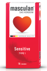 Masculan Sensitive, preservativi, 10 kosov 