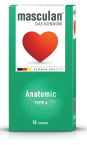 Masculan Anatomsko oblikovan, preservativi, 10 kosov 