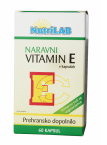 Nutrilab Naravni vitamin E, 60 kapsul