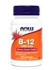 Now Vitamin B-12 1000 µg, 100 žvečljivih tablet 