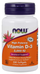NOW Vitamin D-3 2.000 I.E., 240 mehkih kapsul