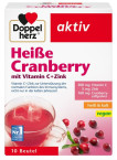 Doppelherz Aktiv Brusnica + vitamin C + cink, vroči napitek, 10 vrečk
