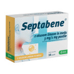 Septabene z okusom limone in medu 3 mg/1 mg, 16 pastil