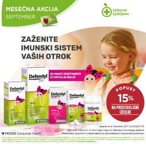 Defendyl Imunoglukan izbrani izdelki -15 %