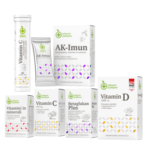 Izbrana prehranska dopolnila Lekarna Ljubljana -25 %