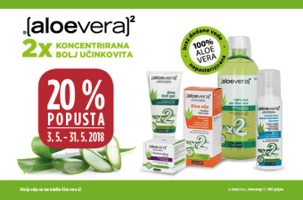 Aloe vera X2 20 % ugodneje in La Roche-Posay Anthelios 25 % ugodneje v maju