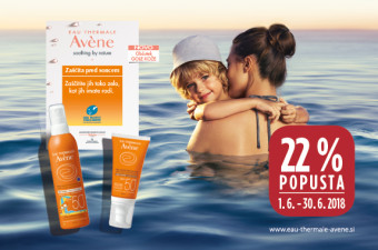Avene Sun 22 % ugodneje v juniju
