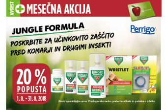 Jungle Formula 20 % ugodneje v mesecu avgustu