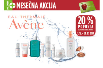 Avene 20 % ugodneje v mesecu decembru