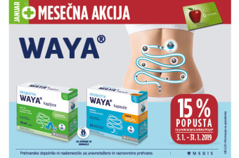 Waya kapsule in kapljice 15 % ugodneje v mesecu januarju Waya kapsule in kapljice 15 % ugodneje v mesecu januarju