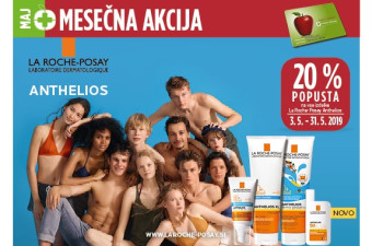 La Roche-Posay Anthelios ugodneje v mesecu maju La Roche-Posay Anthelios ugodneje v mesecu maju