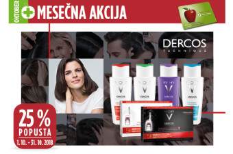 Vichy Dercos 25 % ugodneje v mesecu oktobru