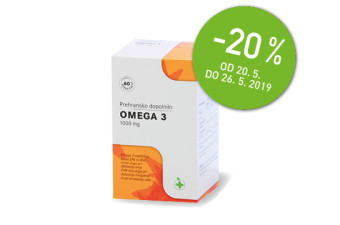 Prehransko dopolnilo Omega 3 20 % ugodneje Prehransko dopolnilo Omega 3 20 % ugodneje