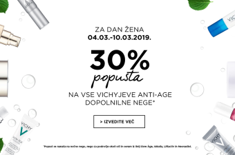 Izbrani izdelki Vichy 30 % ugodneje Izbrani izdelki Vichy 30 % ugodneje