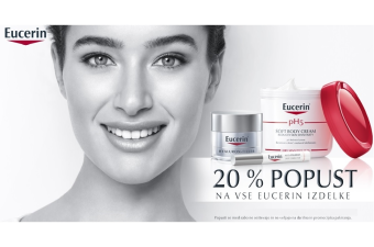Eucerin izdelki 20 % ugodneje Eucerin izdelki 20 % ugodneje