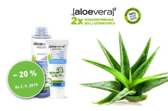 20 % popusta ob nakupu izbranih izdelkov Aloe vera x2 20 % popusta ob nakupu izbranih izdelkov Aloe vera x2