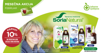 Soria Natural izbrani izdelki 10 % ugodneje