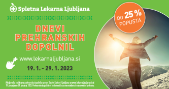Dnevi prehranskih dopolnil v Spletni Lekarni Ljubljana