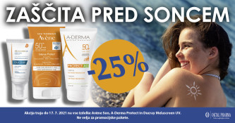 Avene Sun, A-Derma Protect in Ducray Melascreen 25 % ugodneje