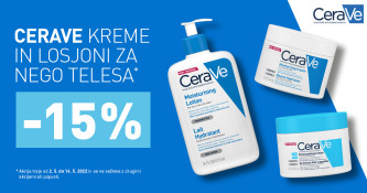 Cerave izdelki za nego telesa 15 % ugodneje