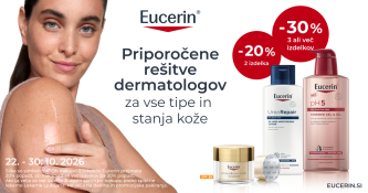 Eucerin dnevi: kupiš 2 -20 %, kupiš 3 -30 %
