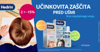 Brez uši v novo šolsko leto - ob nakupu 2 kosov Hedrin izdelkov -15 %