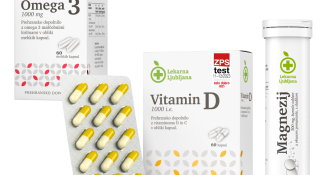 Vitamin D, Magnezij 300 mg, Omega 3 -25 %