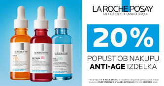 20% popust ob nakupu anti-age La Roche-Posay izdelka