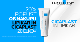 Izdelki Lipikar in Cicaplast 20 % ugodneje