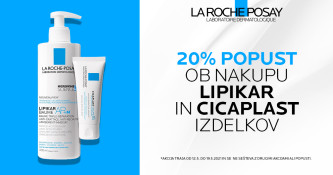 La Roche-Posay Lipikar in Cicaplast 20 % ugodneje