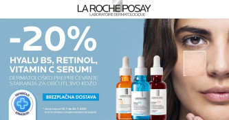 La Roche-Posay anti-age serumi 20 % ugodneje + BREZPLAČNA DOSTAVA