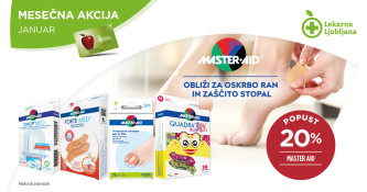 20% popust na Master Aid obliže za oskrbo ran