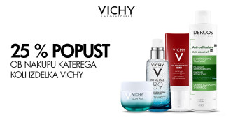 25 % popusta na vse izdelke znamke Vichy