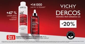 Vichy Dercos izdelki proti izpadanju las -20 %